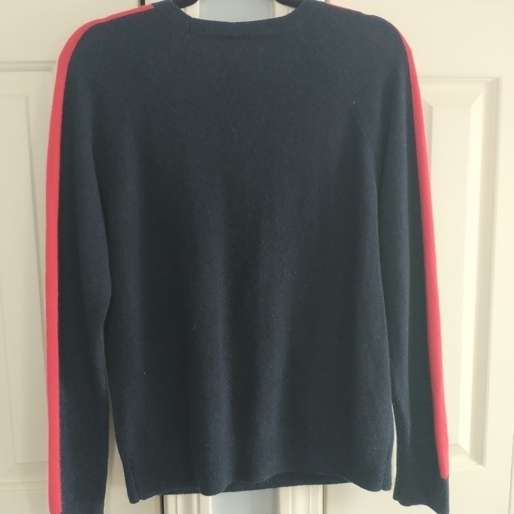 Juicy Couture Black Label Italian Cashmere Striped Sleeve  JUICY Sweater S - Picture 7 of 15